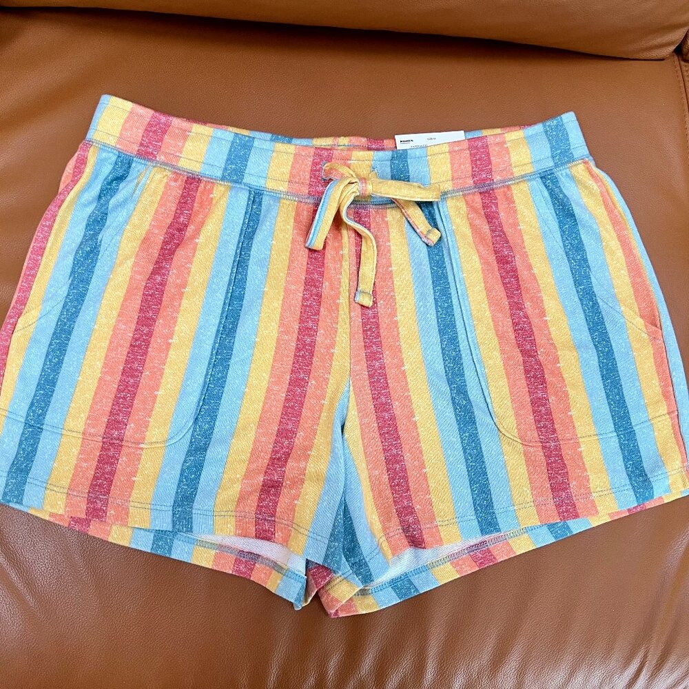 Womens Sonoma Multi-Color Stripe Shorts/Sleepwear